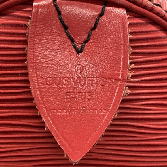 Authentic Louis Vuitton Castilian Red Epi keepall 45 travel unisex duffle bag - Picture 6 of 16